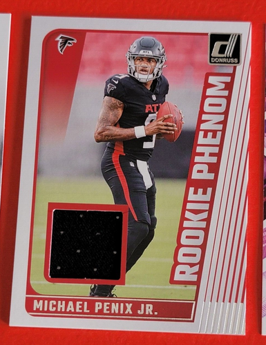 Tarjeta de novato Michael Penix #d INSTANTÁNEA PSA COMO NUEVA 9 RC JERSEY + PRESTIGIO RC + DONRUSS - Imagen 3 de 10