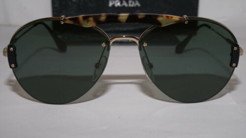 NEW PRADA SPR A55 15N01T GOLD GREEN RIMLESS PRA55S 15N01T  display picture 3
