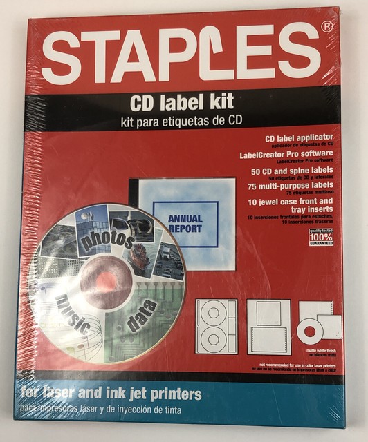 Staples CD Label Kit for Laser and Ink Jet Printers 32956 M1 for sale online eBay
