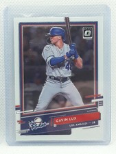 Gavin Lux 2020 Donruss Optic Baseball - The Rookies Insert - Los Angeles Dodgers