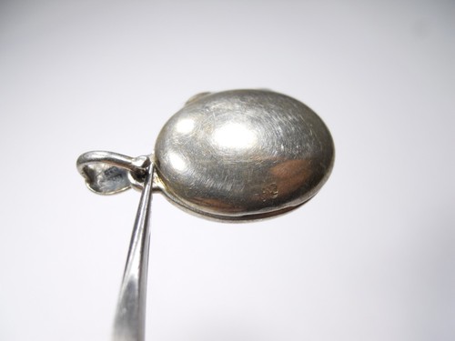 VINTAGE KELTISCHES KNOTEN DESIGN OVALES MEDAILLON 925 STERLINGSILBER CHARM ANHÄNGER - Bild 7 von 10