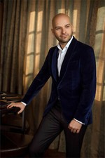 Men Navy Blue Smoking Jacket Designer Wedding Velvet Dinner Party Wear Blazers