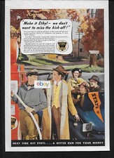 ETHYL Benzin- Machen Es We Tue Nicht Want To Miss Der Kick-Off! 1937 Anzeige