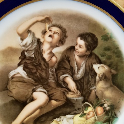 Echt Cobalt Inglasur Plate Bartolem Esteban Murillo Arzberg Germany Swanky Barn - Picture 2 of 12