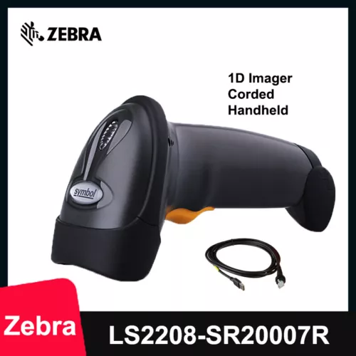 Motorola Zebra Symbol LS2208-SR20007R-NA Barcode Scanner Reader Kit W/ USB Cable