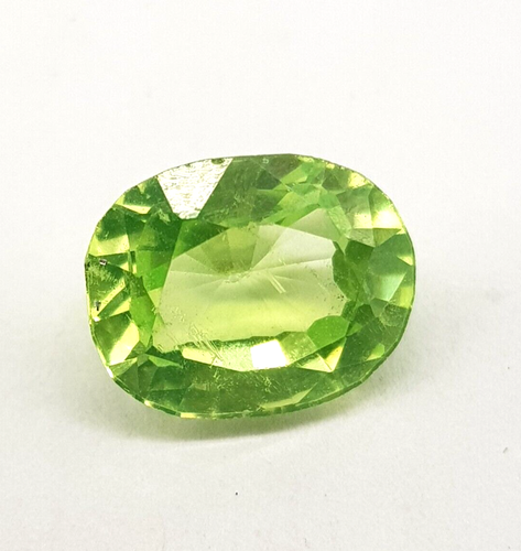 Certified Natural 4.20 Cts Peridot Green Oval Cut Loose Gemstone AG134 - Picture 3 of 5