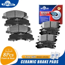 Front & Rear Disc Ceramic Brake Pads Set for Chevy Impala Monte Carlo LaCrosse
