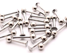 Lot of 25 316L Surgical Stainless Steel LABRET/MONROE Stud wholesale Choose Size