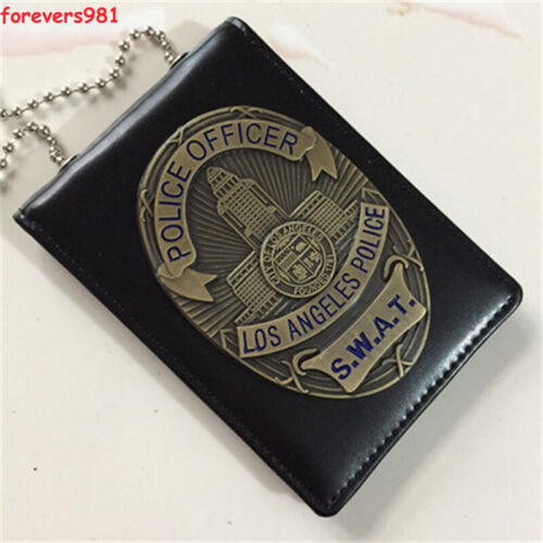 LA Detective SWAT Insignia Portatarjetas de Identificación Cartera con Cadena Juegos con disfraces Regalos Policía - Imagen 4 de 15