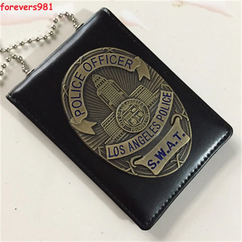 LA Detective SWAT Insignia Portatarjetas de Identificación Cartera con Cadena Juegos con disfraces Regalos Policía Foto 4 de 4