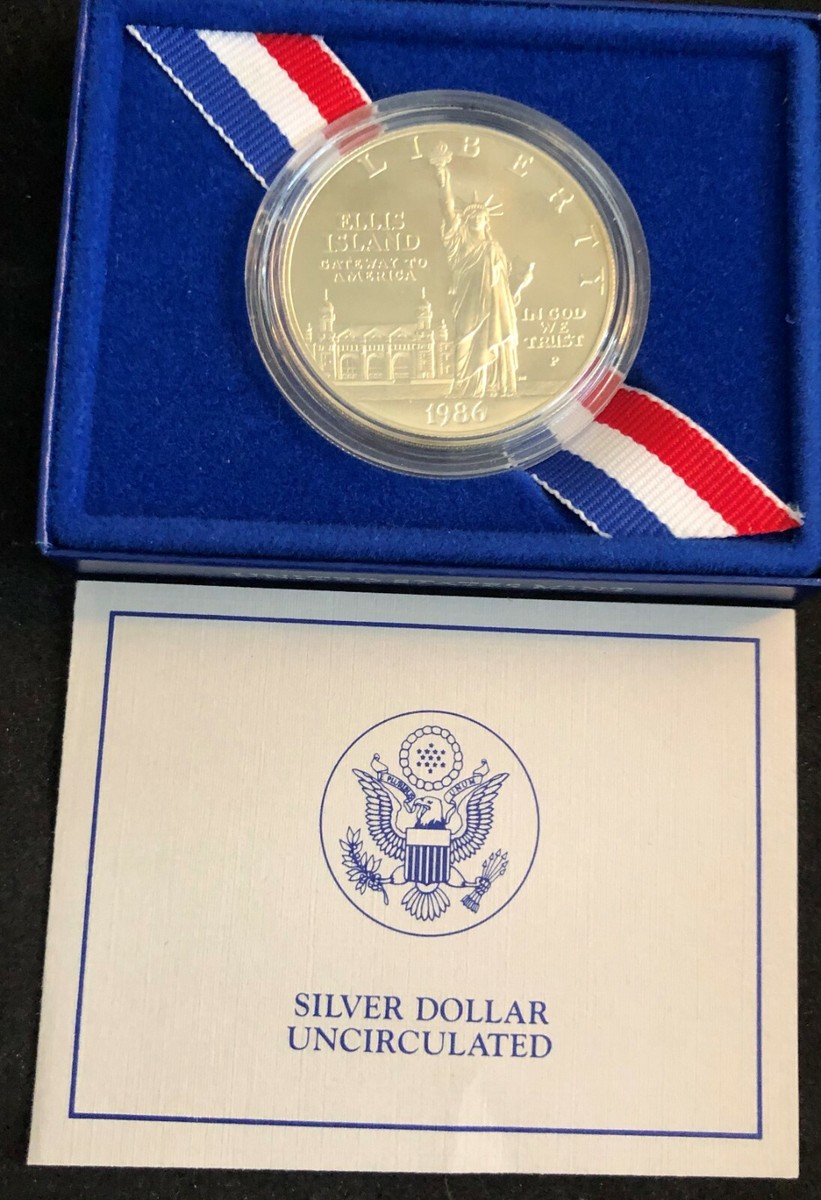 1986-S $1 Statute of Liberty Centennial Uncirculated Silver Dollar