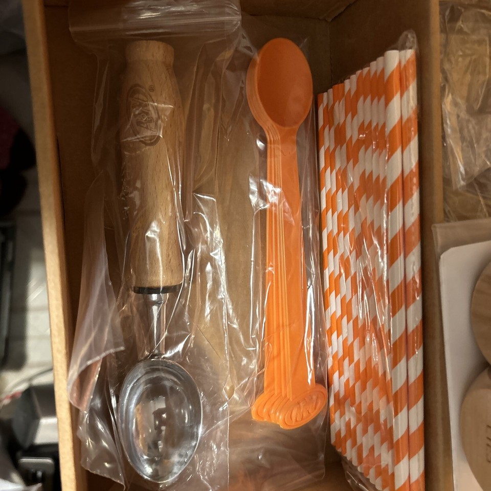 A&W Family Game Night. Cups,straws, Spoons, Wooden Silly Dice