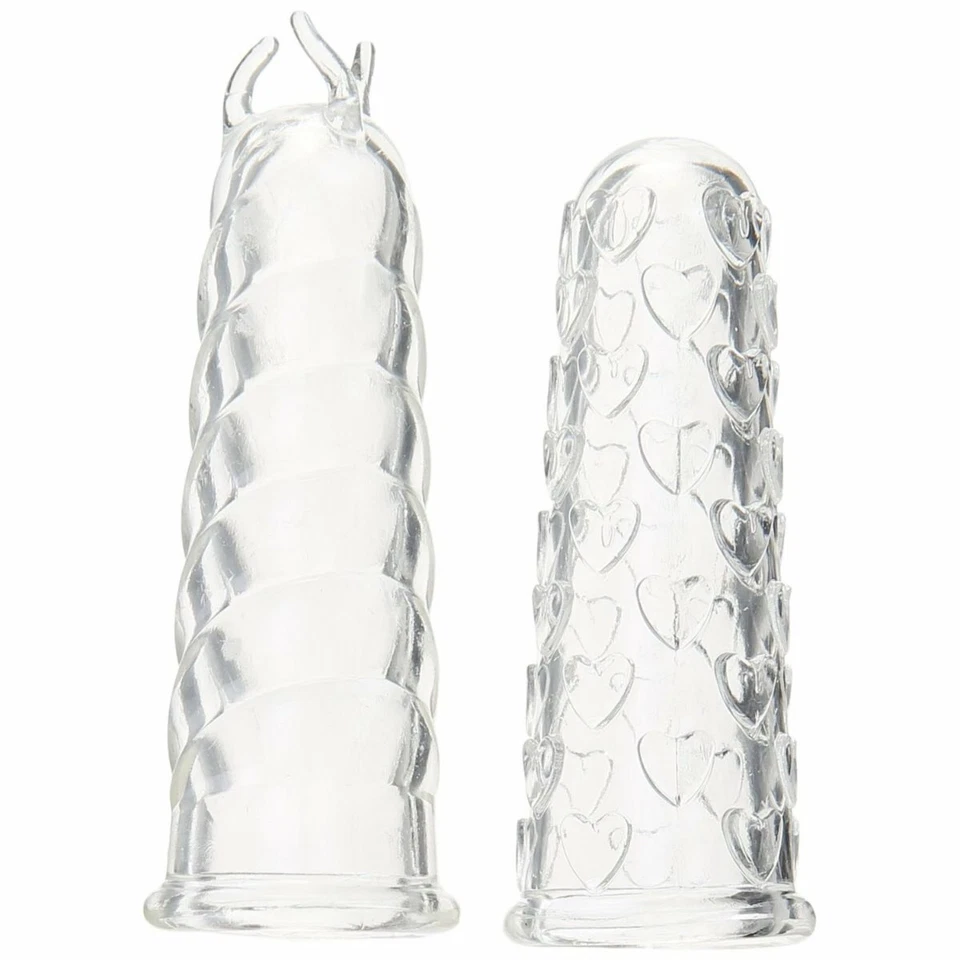 Soft Stretchy Finger Sleeve Teasers Set of 2 Couple Foreplay Sex Toys - Image 3 of 4