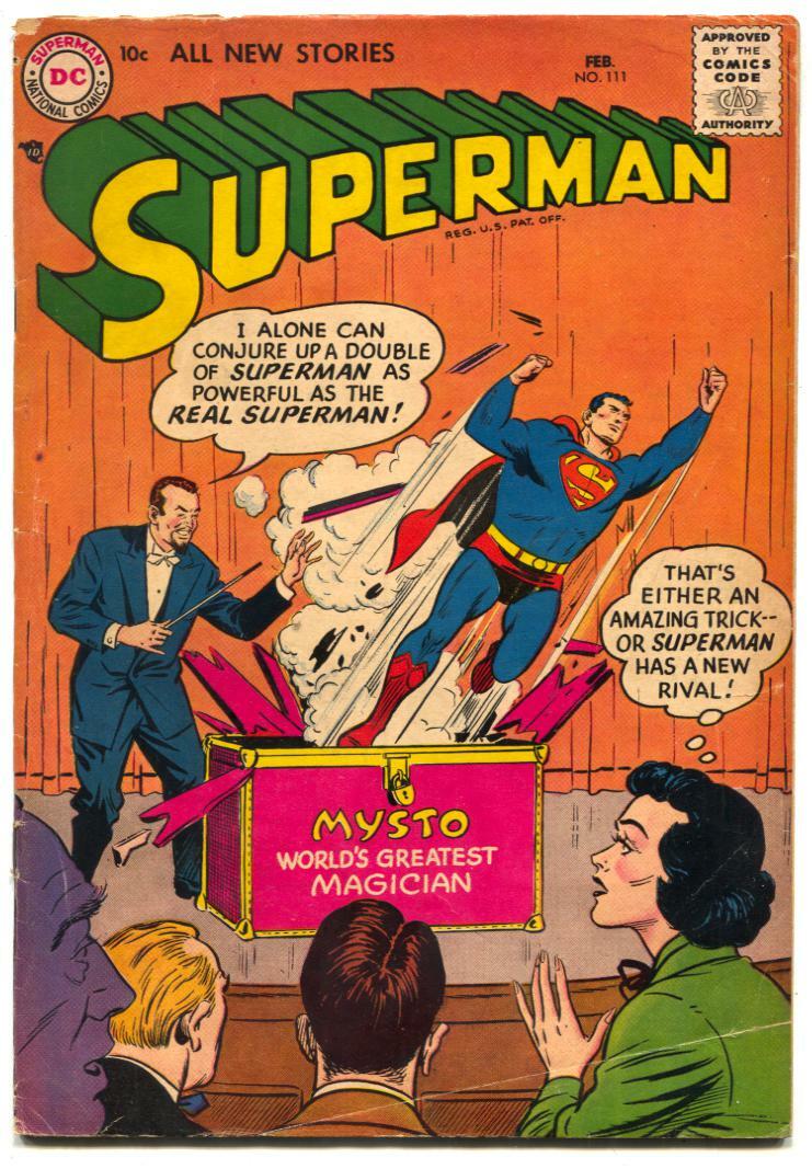 Superman #111 1957-DC-LOIS LANE-MYSTO THE MAGICIAN- VG- | eBay