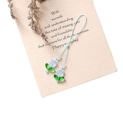 Convenient Flower Phone Charm Tulips Phone Lanyard Florals Pendant Decoration - Zdjęcie 3 z 8