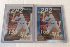 2020 Prizm Baseball Kris Bryant Numb3r5 Game..White Wave/Carolina Blue Refractor