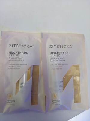 2 x Zitsticka Megashade LSF 50 Breakout-Proof Sunscreen Serum 7ml (insgesamt 14ml)
