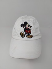 Disney Parks Mickey Mouse Sequin Logo Womens Strap Back Dad Hat Cap
