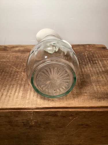 Brocca bottiglia sciroppo vintage 24 oz cabina di tronchi dispenser vetro #16 - Foto 8 di 8
