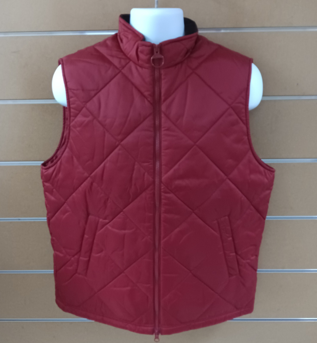 Barbour Men's Finn Gilet Vest Quilted MG10055RE51 Red M (NWD)