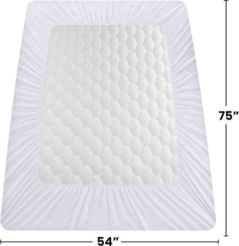 Quilted Fitted Waterproof Mattress Pad Protector Deep Pocket Protector Cover New - Picture 11 of 11