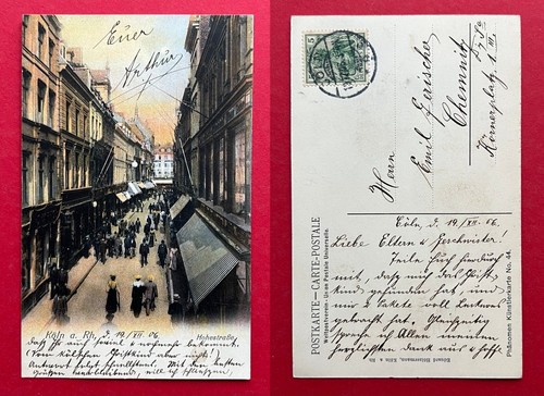 AK KÖLN 1906 Blick in die Hohestrasse ( 120093