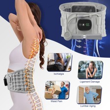 Inflatable Decompression Vibration Massage Back Belt Red Light Heating Therapy