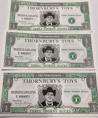 Vtg Thornbury's Toys Store Thorny Bucks Lousiville Lexington KY Trigger Tom Lot