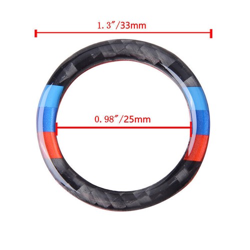 For BMW Vehicle Engine Switch Ignition Start Stop Button Trim Cover Cap Trim NEW - Picture 4 of 7