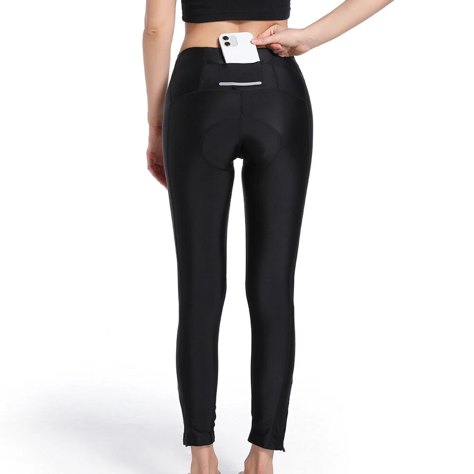 WOSAWE Womens Cycling Pants 3D Gel Padded Breathable Tights Trousers Road Bike - Image 4 of 4