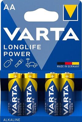 20x Varta Longlife Power AA Mignon Alkaline Battery 5x4 Blister 4906