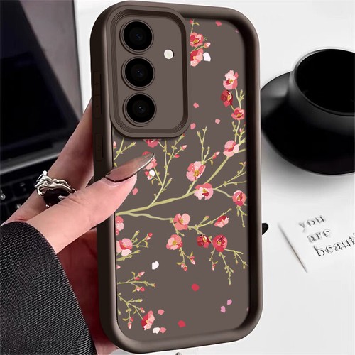 Funda Flores Para Samsung S25 S24 Ultra A15 A34 A55 A54 S22 S23 FE Funda Silicona - Imagen 17 de 26
