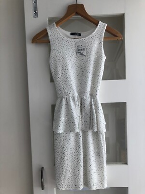quiz white and silver dress
