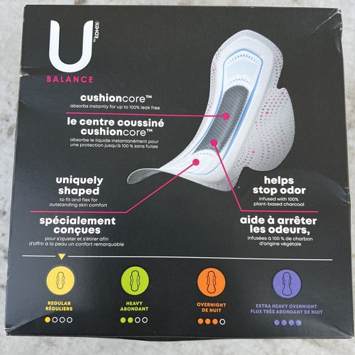 U by Kotex Balance Ultra Thin Pads with Wings, Regular 50 Count (Pack of 1) - 第 2/2 張圖片