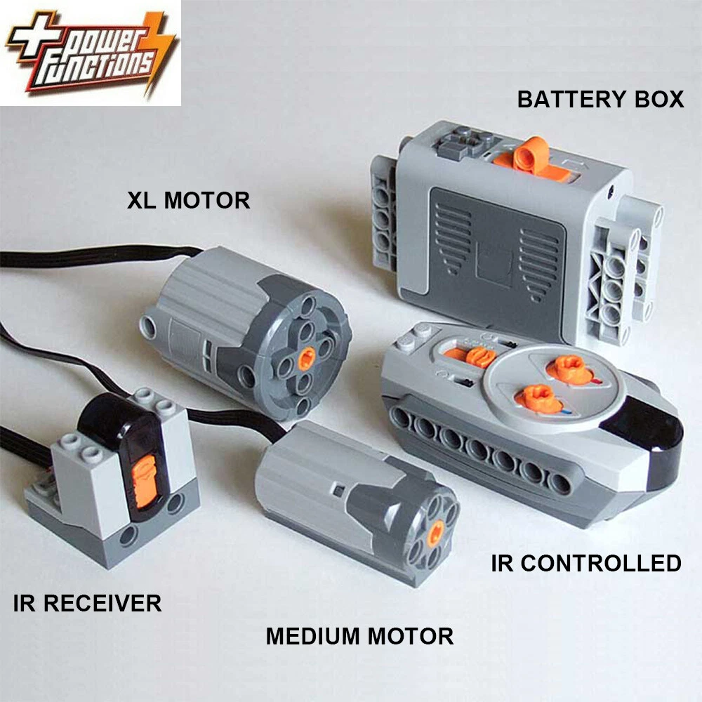 Power Functions 8881 Battery Box 8883 XL Motor IR Receiver Controlled Lego |