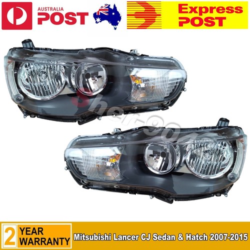 Pair LH+RH Head Lights Lamp For Mitsubishi Lancer CJ CF Sedan/Hatch 2007~2015 AU - Picture 5 of 7