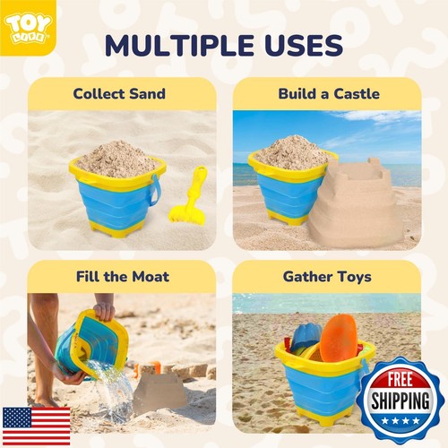 TOY Life Beach Toys for Kids Ages 4-8, Sand Toys for Toddlers 1-3, Beach Toys - Picture 3 of 5