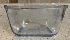 Vintage Philbe Sapphire Blue 1 Pint Rectangular Baker by Anchor Hocking 5”