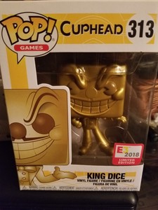 Funko Pop! Games Cuphead Gold King Dice #313 E3 Limited Edition GameStop | eBay
