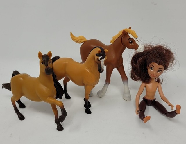 Spirit Just Play Foal Horse Misc. LOT Horses Action Figure Brunette Doll Spirit Just Play Foal Horse Misc. LOT Horses Action Figure Brunette Doll