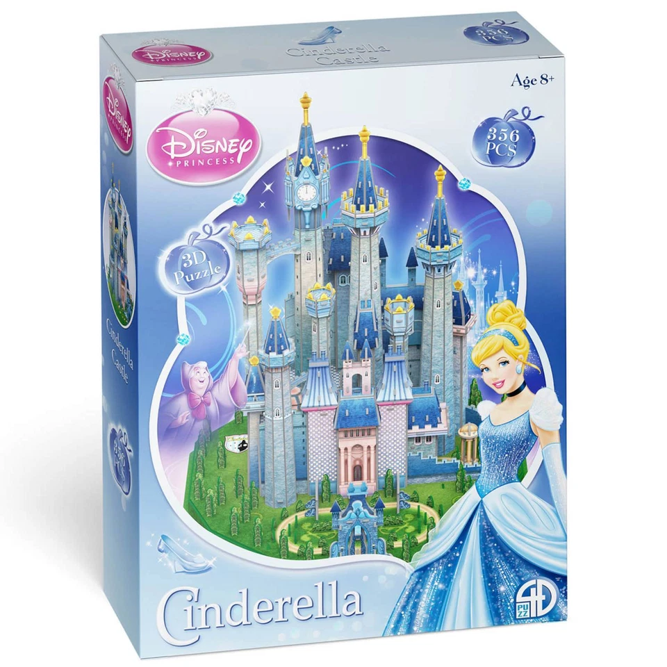 Disney Castello Di Cenerentola 3D Puzzle 356 Pezzi 4D Cityscape - Immagine 3 di 4