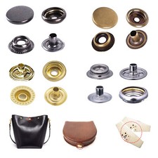 15MM 4 Parti Bottoni Automatici Borse Giacche Abbigliamento Cappotto 10-100pcs