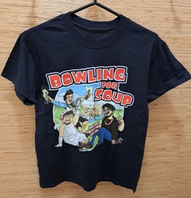 Trend Bowling For Soup Band Members Black Full Size T-Shirt NI718