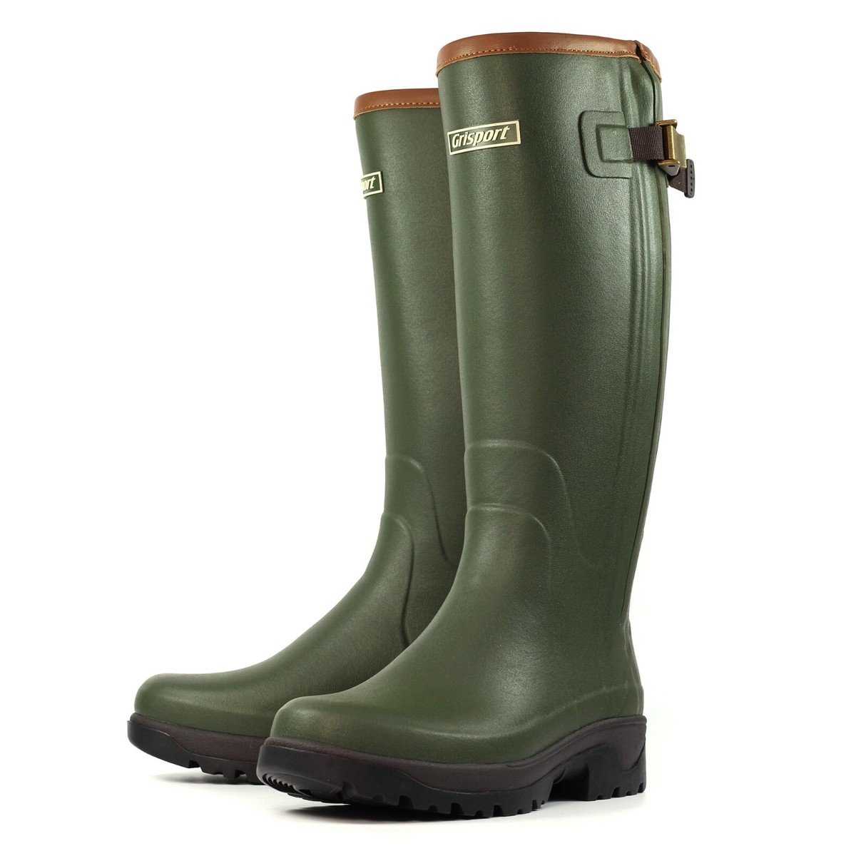 Grisport Delta II Full Zip Waterproof Wellington Boots Walking Fishing  Hunting