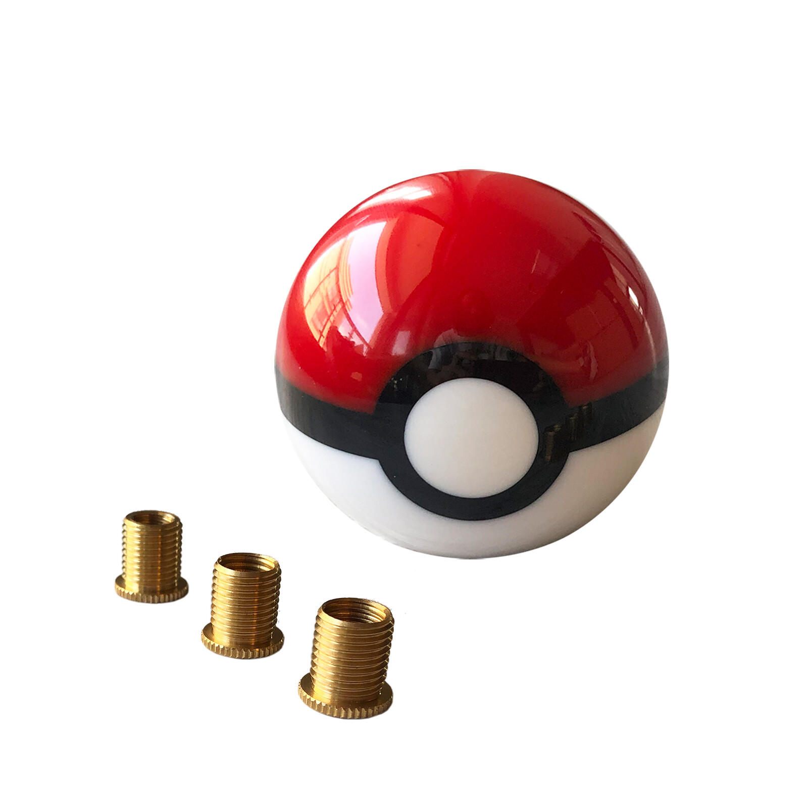 Pokeball Shift Head Pokemon PokeBall Gear Shift Knob Diameter 54mm W/ 3