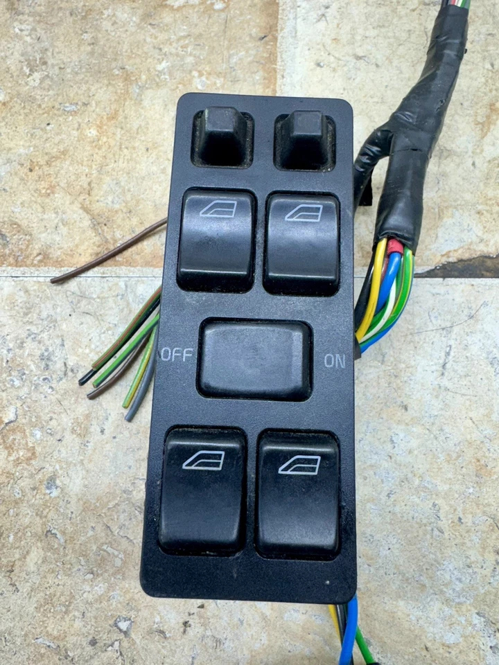 1993-1997 Volvo 850 OEM Master Power Window Mirror Switch With Relay & Harness - Image 2 of 4