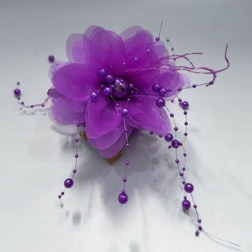 Peony Flower Hair Claw Tassel Shark Clip Fashion Crab Hair Clips Women - Picture 7 of 20