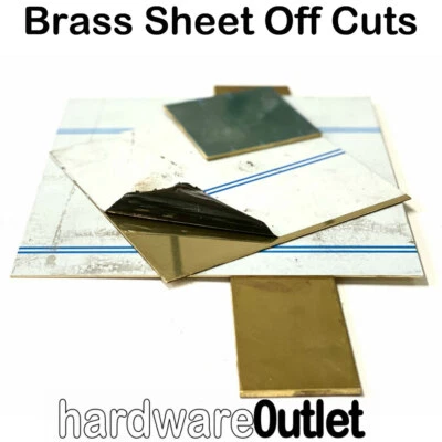 1.5 Kg's BRASS SHEET OFFCUTS Off Cuts Metal Plate Guillotine Cut in UK