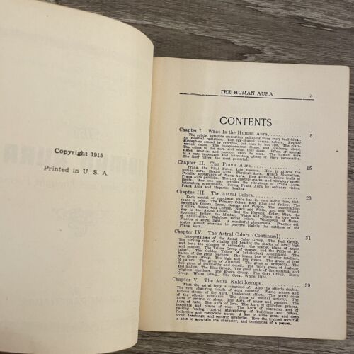 HUMAN AURA - Swami Panchadasi (William Walker Atkinson), 1st 1915 OCCULT ASTRAL - Picture 2 of 4