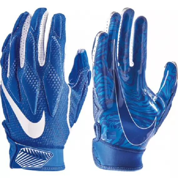 NIKE SUPERBAD 4.0 SKILL GLOVES ADULT LARGE BLUE WHITE SUPER STICKY